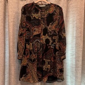 Zara Multicolor Paisley Dress